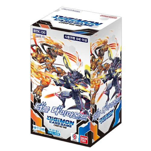 Digimon TCG - BT-06 Double Diamond Booster Box Korean Eclipse Games Pty Ltd Digimon TCG - BT-06 Double Diamond Booster Box Korean Eclipse Games Pty Ltd