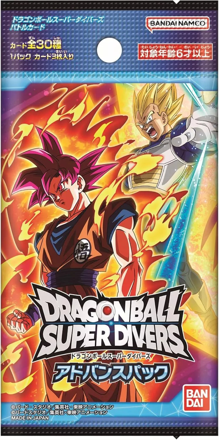 Dragon Ball Super Divers Advance Booster Pack Booster Box Japanese