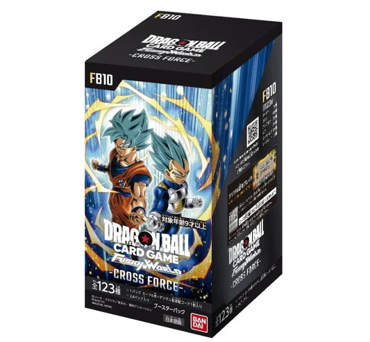 Dragon Ball TCG Fusion World - FB10 Cross Force Booster Box Japanese - Eclipse Games Puzzles Novelties