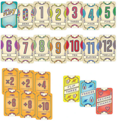 Flip 7 Hangsell Edition - Eclipse Games Puzzles Novelties