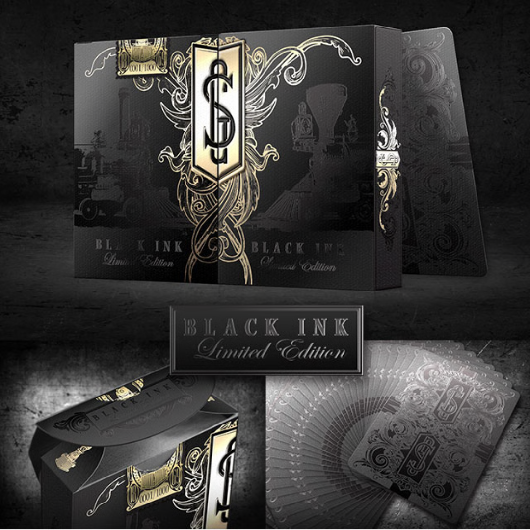 Golden Spike Black Ink Limited Edition Playing Cards Deck By Jody Eklund - Eclipse Games Puzzles Novelties