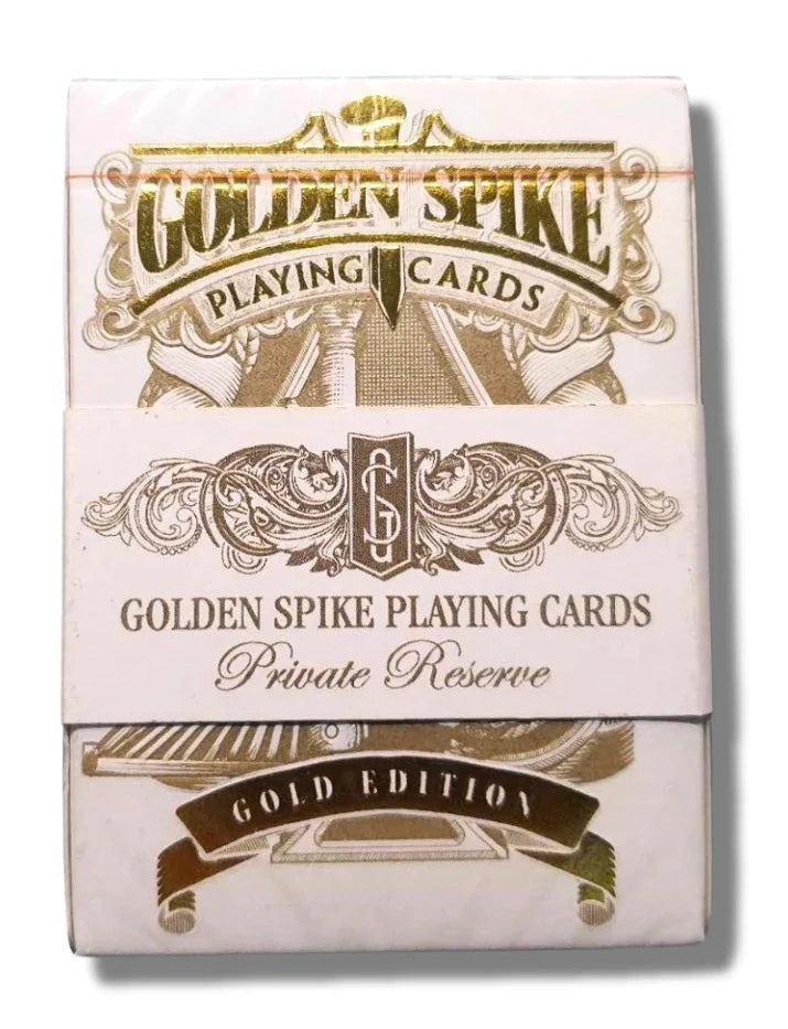 Golden Spike Private Reserve Signed Playing Cards 100 Printed - Eclipse Games Puzzles Novelties