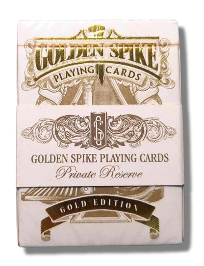 Golden Spike Private Reserve Signed Playing Cards 100 Printed - Eclipse Games Puzzles Novelties