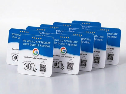 Google Review Card NFC + QR Code (Square) - Eclipse Games Puzzles Novelties 