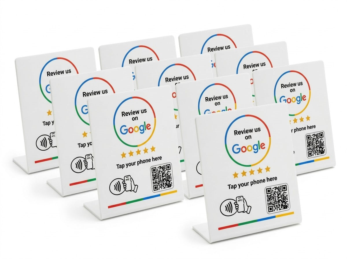 Google Review Stand NFC + QR Code (Large) - Eclipse Games Puzzles Novelties 10