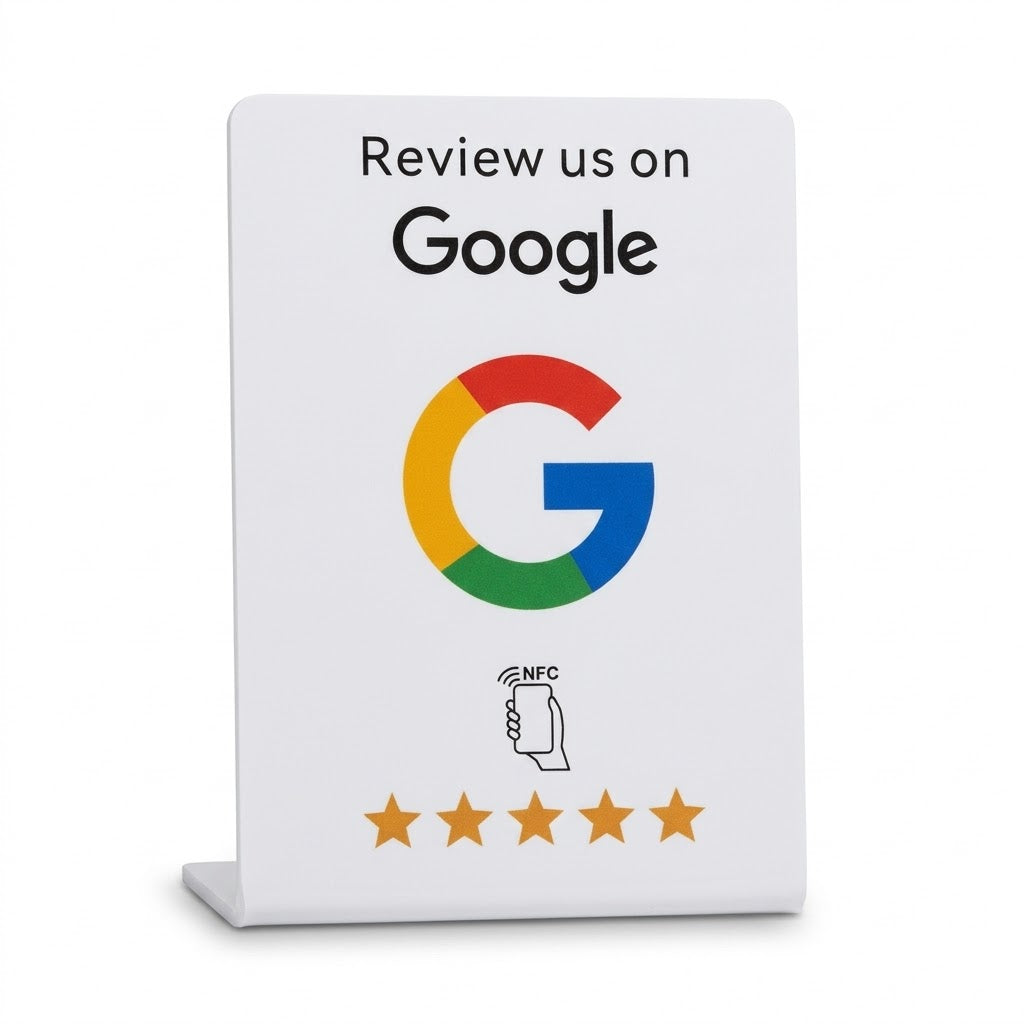 Google Review Stand NFC (Small) - Eclipse Games Puzzles Novelties