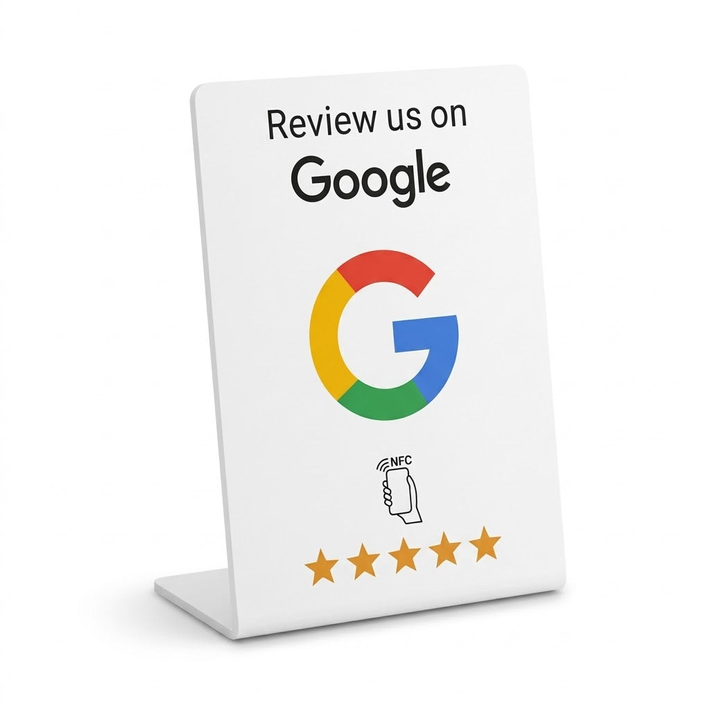 Google Review Stand NFC (Small) - Eclipse Games Puzzles Novelties