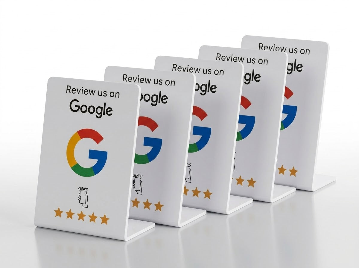 Google Review Stand NFC (Small) - Eclipse Games Puzzles Novelties