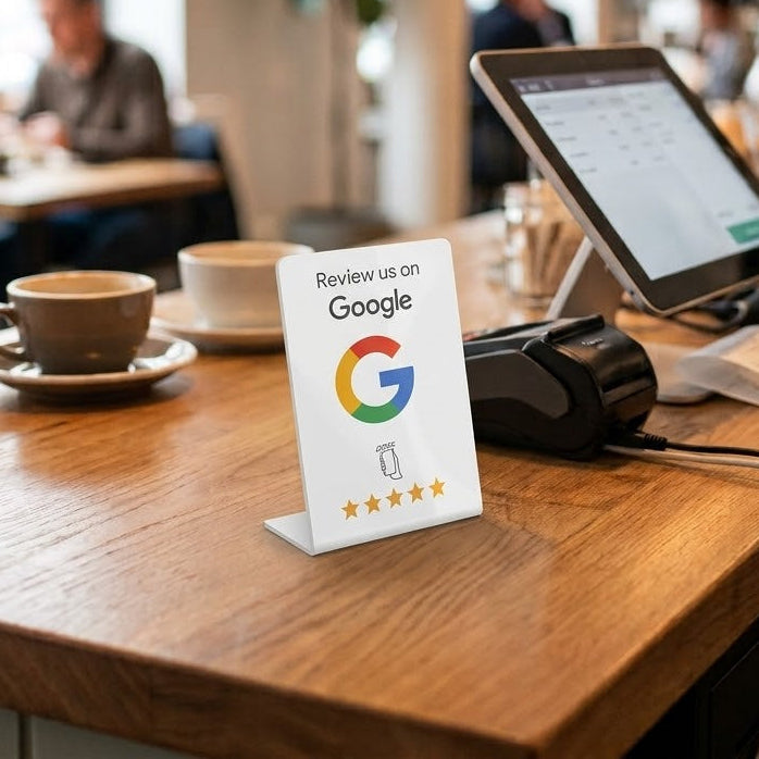 Google Review Stand NFC (Small) - Eclipse Games Puzzles Novelties