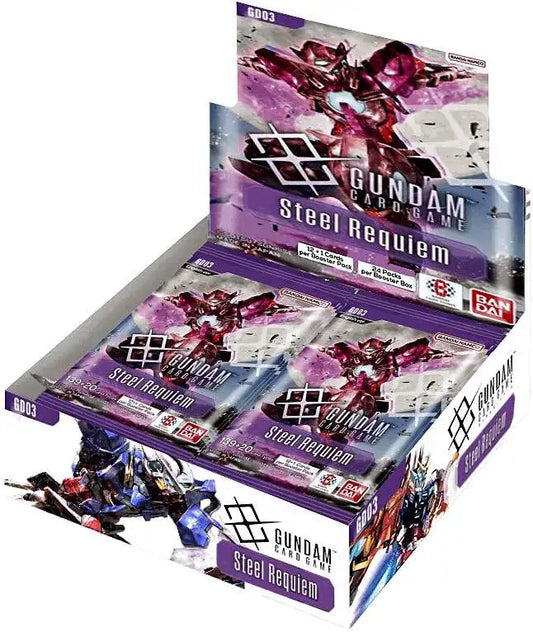 Gundam Card Game Steel Requiem GD03 Booster Box (ENG) - Eclipse Games Puzzles Novelties