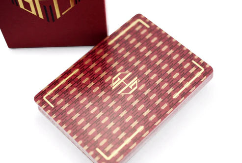 Guy Hollingworth Playing Cards v1 Burgundy Red - Eclipse Games Puzzles Novelties