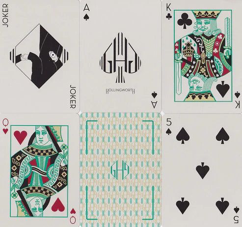 Guy Hollingworth Playing Cards v1 Emerald - Eclipse Games Puzzles Novelties