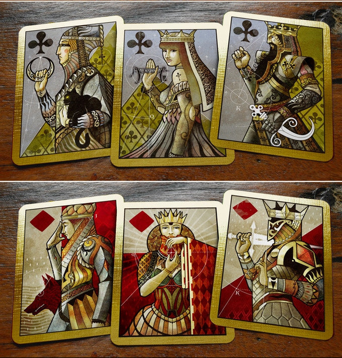 House of the Rising Spade V1 - Stockholm17 Poker Size Playing Cards (Black & Gold)