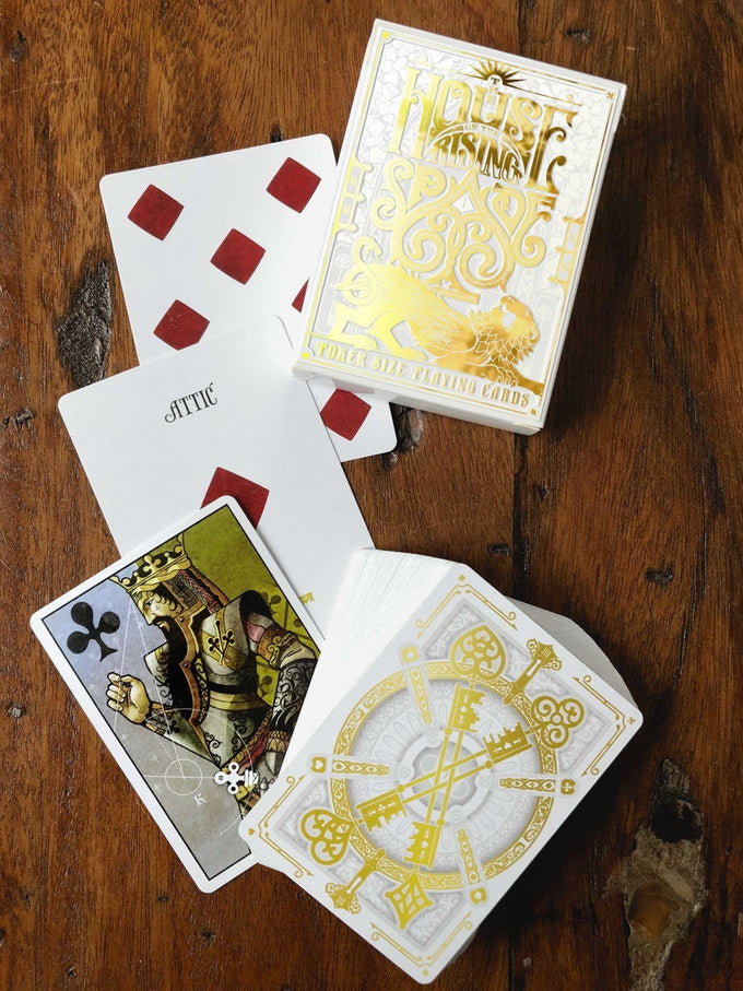 House of the Rising Spade V1 - Stockholm17 Poker Size Playing Cards (White)