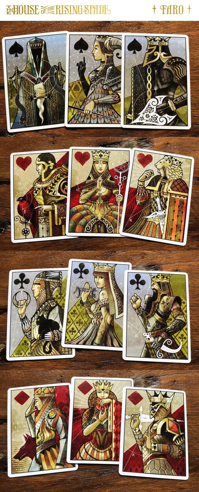 House of the Rising Spade V1 - Stockholm17 Poker Size Playing Cards (White)
