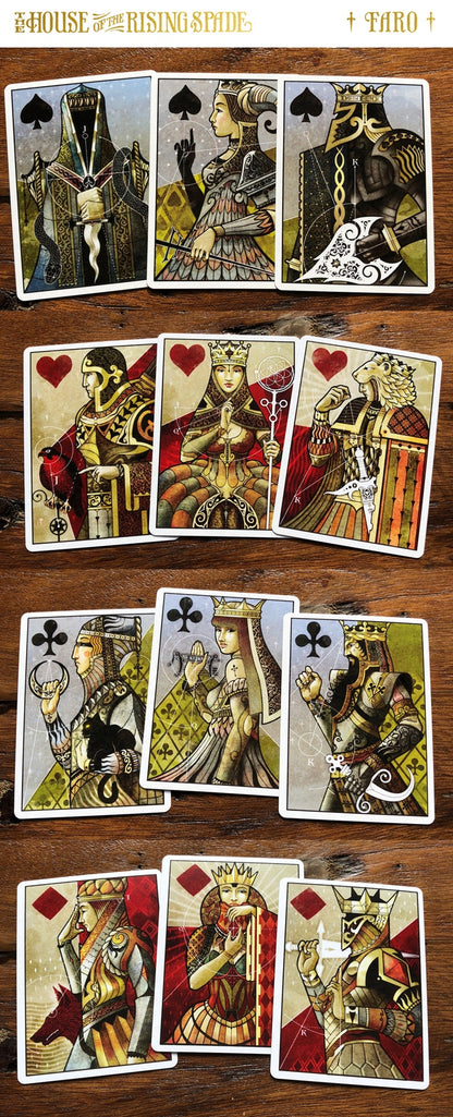 House of the Rising Spade V1 - Stockholm17 Poker Size Playing Cards (White)