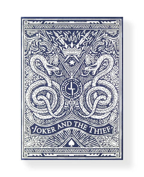 Joker and the Thief Midnight Blue V1 Playing Cards - Eclipse Games Puzzles Novelties