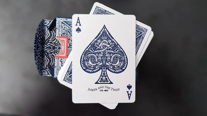 Joker and the Thief Midnight Blue V1 Playing Cards - Eclipse Games Puzzles Novelties