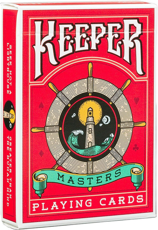 Keeper Red Masters Playing Cards - Eclipse Games Puzzles Novelties