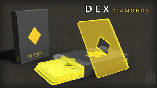 Metropol Dex Diamond Yellow Cardistry Training Packets - Eclipse Games Puzzles Novelties