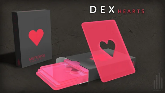 Metropol Dex Hearts Red Cardistry Training Packets - Eclipse Games Puzzles Novelties