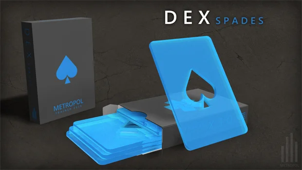 Metropol Dex Spades Blue Cardistry Training Packets - Eclipse Games Puzzles Novelties