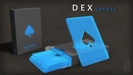 Metropol Dex Spades Blue Cardistry Training Packets - Eclipse Games Puzzles Novelties