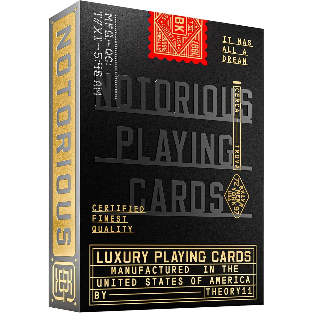 Notorious B.I.G. Theory 11 Playing Cards - Eclipse Games Puzzles Novelties 