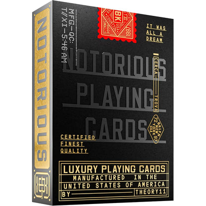 Notorious B.I.G. Theory 11 Playing Cards - Eclipse Games Puzzles Novelties 