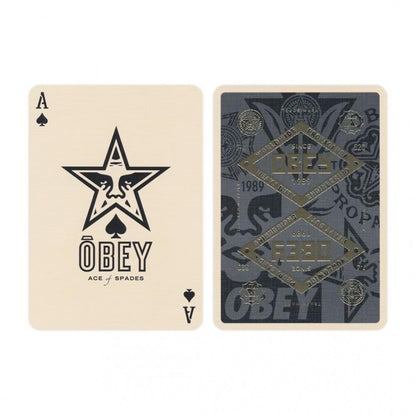 Obey Gold Edition Theory 11 Playing Cards - Eclipse Games Puzzles Novelties