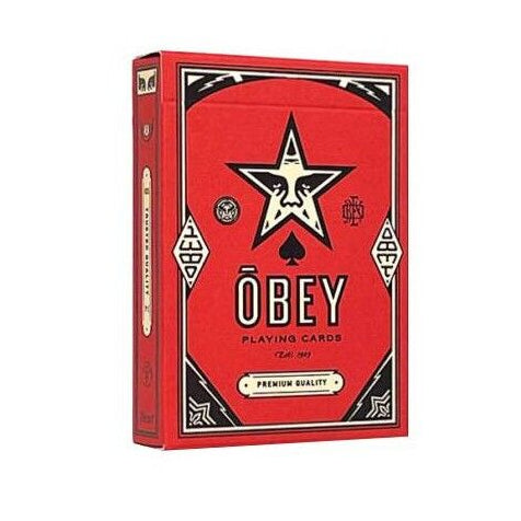 Obey Red Edition Theory 11 Playing Cards - Eclipse Games Puzzles Novelties