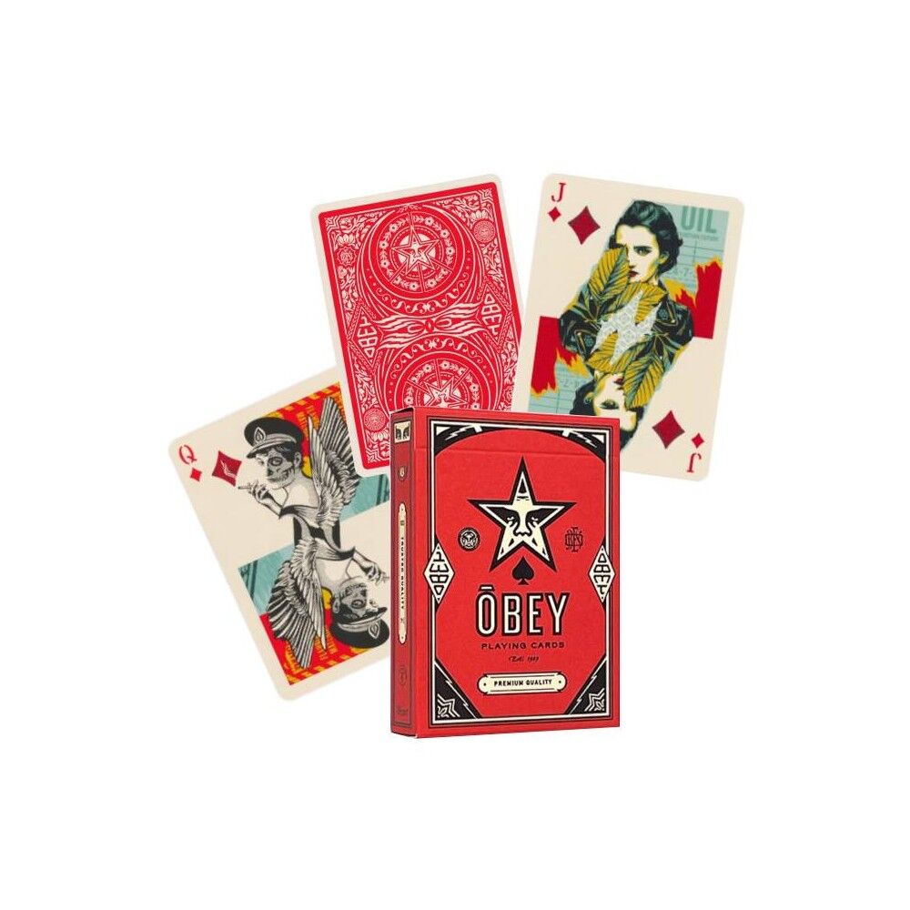 Obey Red Edition Theory 11 Playing Cards - Eclipse Games Puzzles Novelties