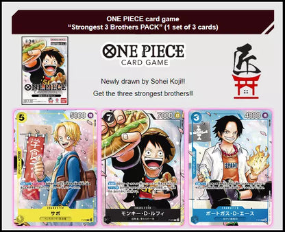 One Piece TCG 3 Brothers Promo Pack Japanese