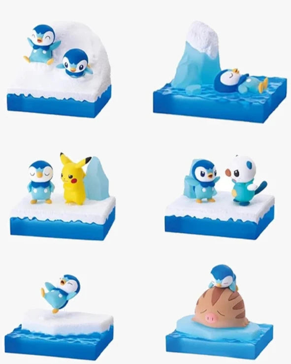 Pokemon RE-MENT - Piplup Collection - Figurines Japan