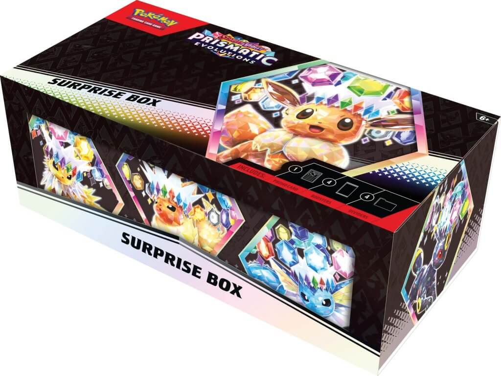 Pokemon TCG - Prismatic Evolutions Surprise Box – Eclipse Games Pty Ltd