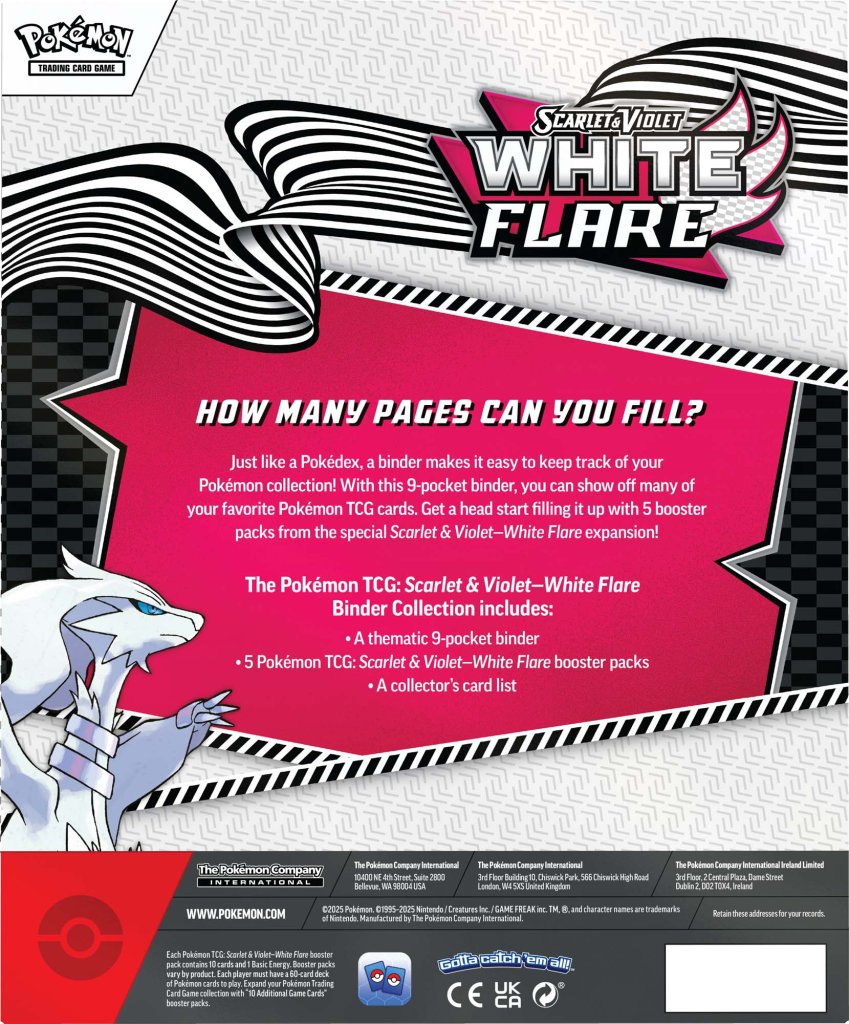 Pokémon TCG: White Flare Binder Collection