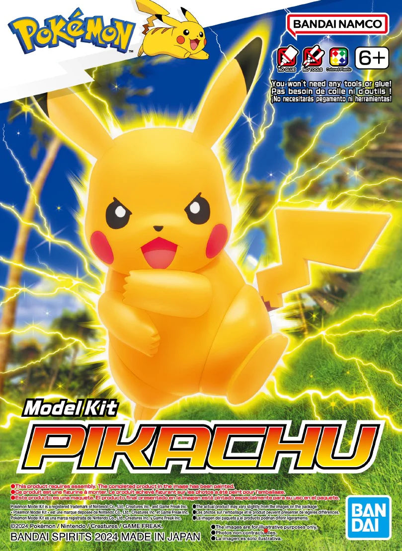 Pokemon Bandai Model Kit No.41 PIKACHU - Eclipse Games Puzzles Novelties