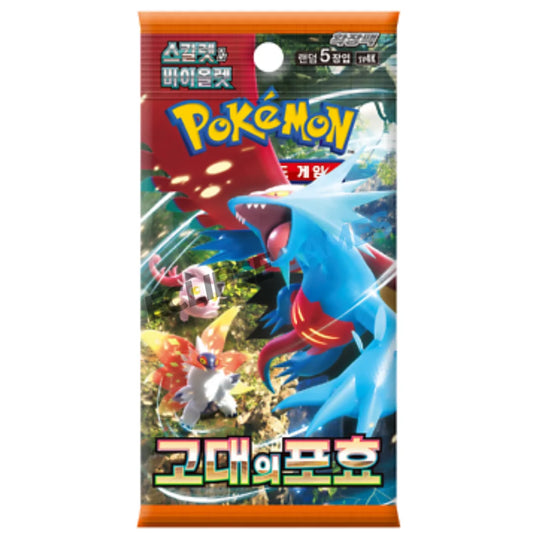 Pokemon TCG - SV4K Ancient Roar Booster Pack Korean - ECLIPSE GAMES PUZZLES NOVELTIES