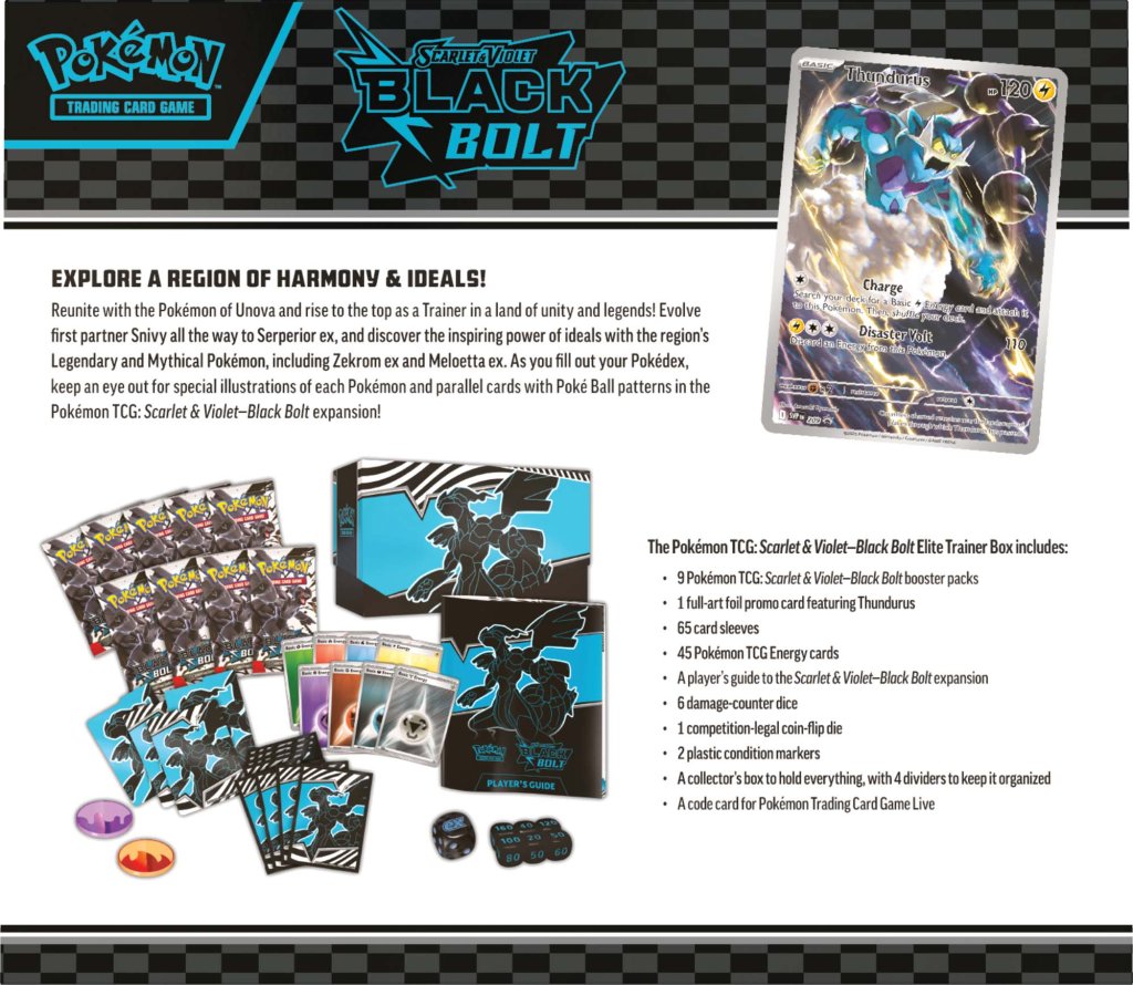 Pokémon TCG: Black Bolt Elite Trainer Box