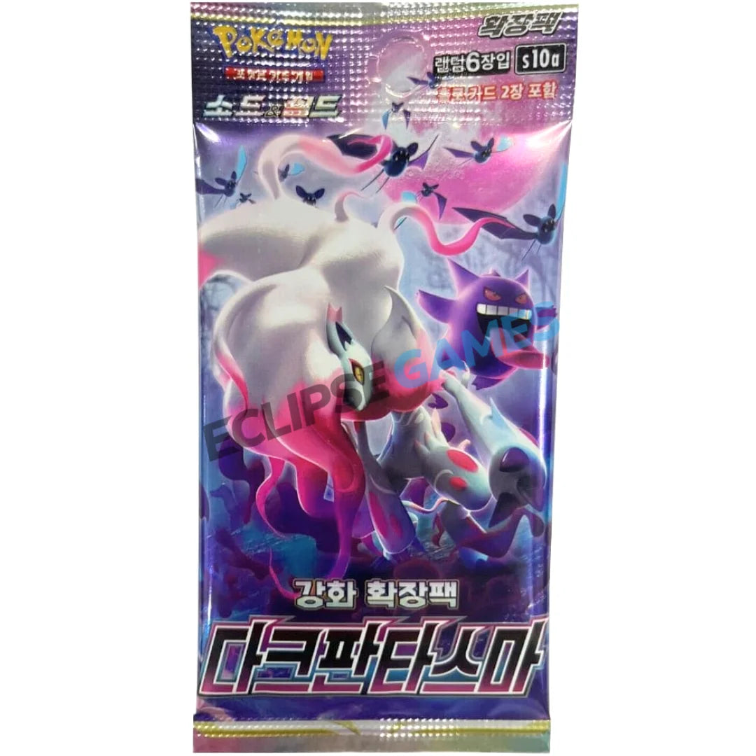 Pokemon TCG Dark Phantasma s10a Booster Pack Korean Version - Eclipse Games Puzzles Novelties