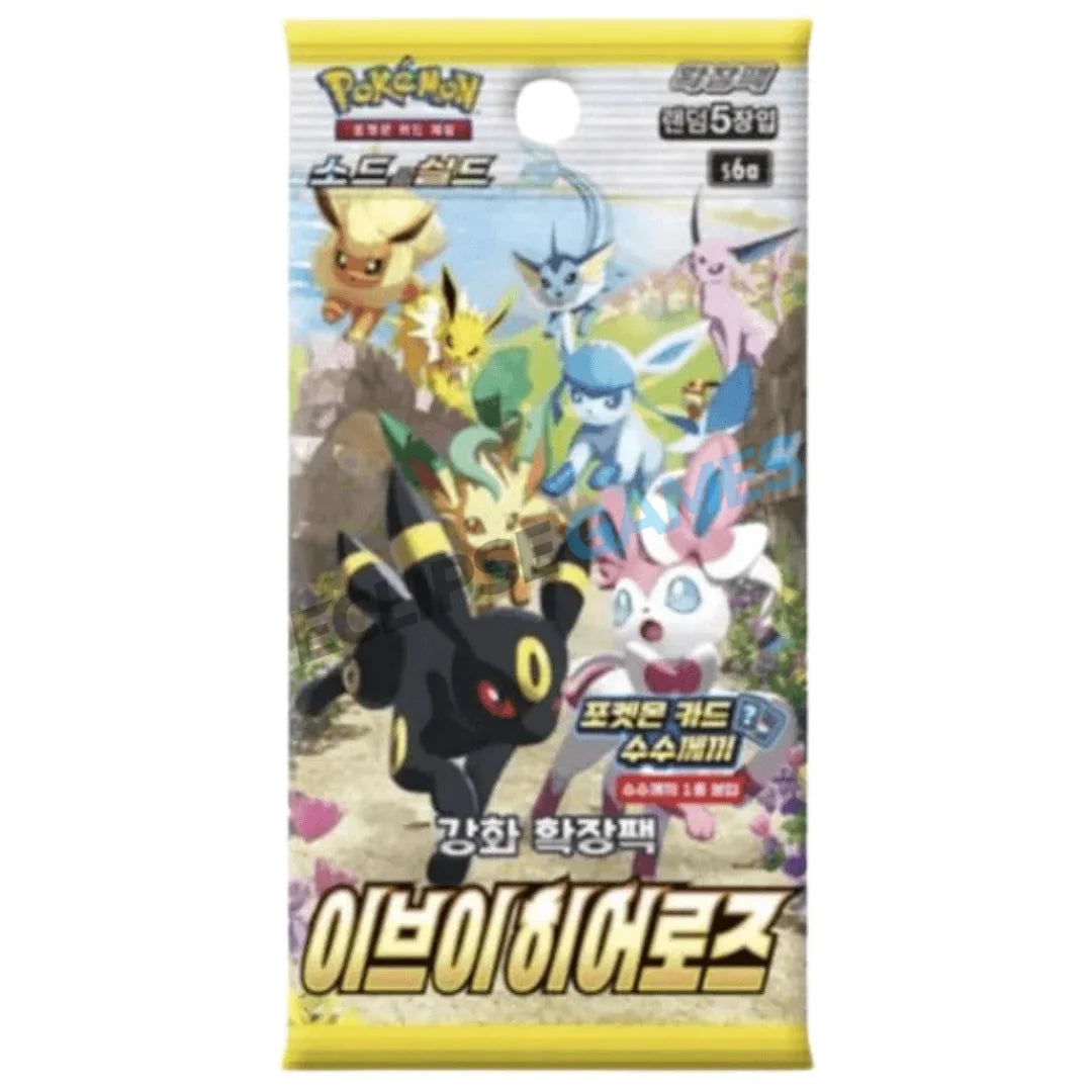 Pokemon TCG Game Eevee Heroes s6a Booster Pack Korean - Eclipse Games Puzzles Novelties