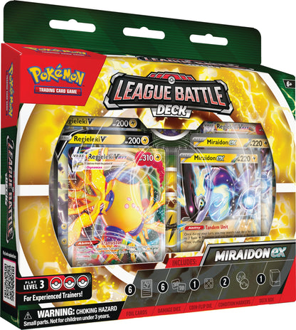 Pokemon TCG League Battle Deck Miraidon ex - Eclipse Games Puzzles Novelties