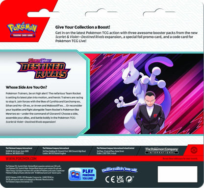 POKÉMON TCG - Sv10 Destined Rivals Three Booster Blister [Cancellation Fees Apply]