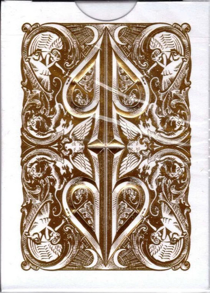 Split Spades Gold Metallic Playing Cards by David Blaine - Eclipse Games Puzzles Novelties