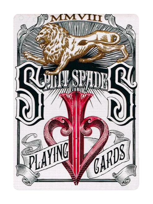 Split Spades Red 1st Edition - David Blaine Playing Cards - Eclipse Games Puzzles Novelties