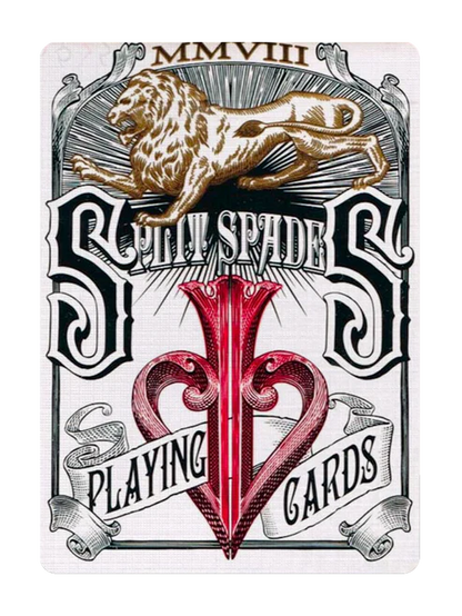 Split Spades Red 1st Edition - David Blaine Playing Cards - Eclipse Games Puzzles Novelties