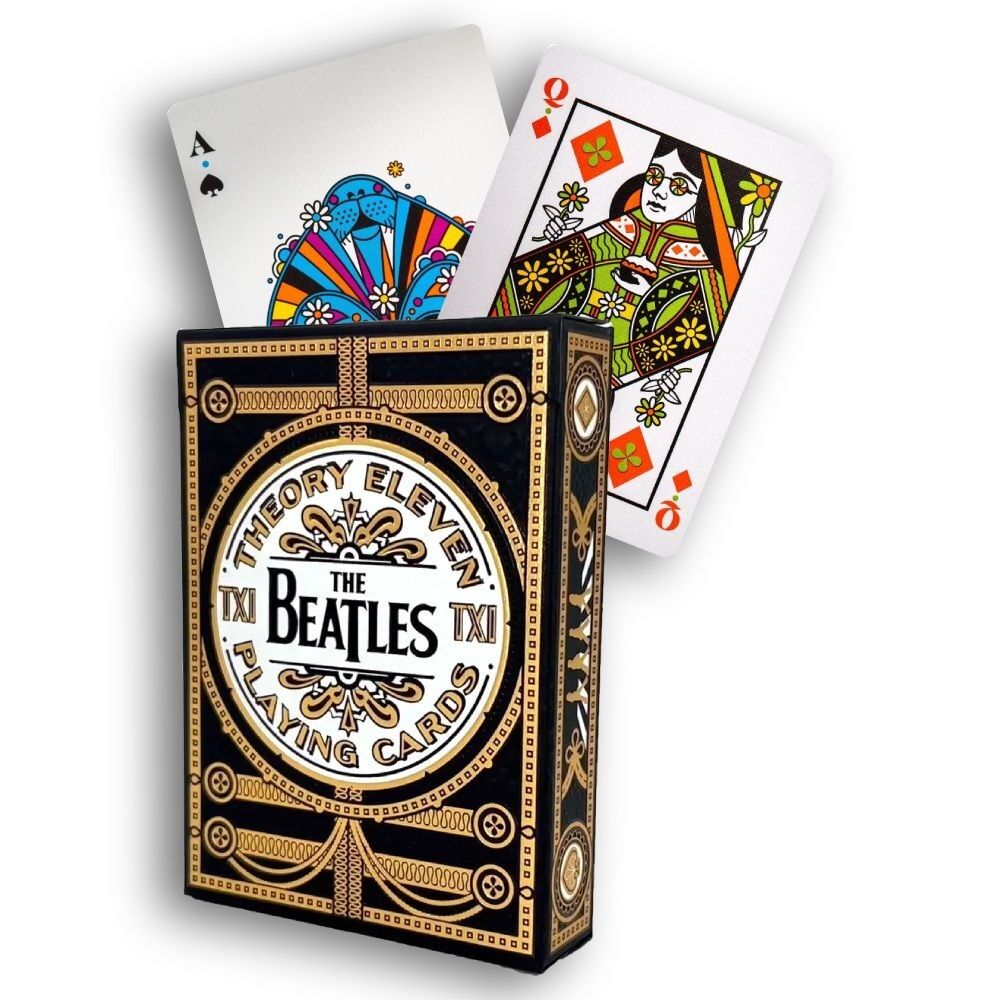 The Beatles Special Edition Black Theory 11 Playing Cards - Eclipse Games Puzzles Novelties