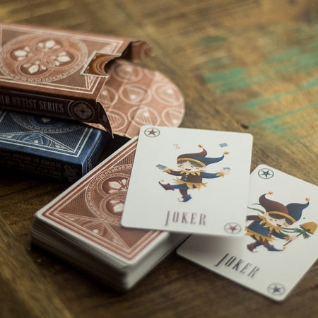 The Hive Playing Cards – Red & Blue Set by Brendan Hong (Numbered) - Eclipse Games Puzzles Novelties