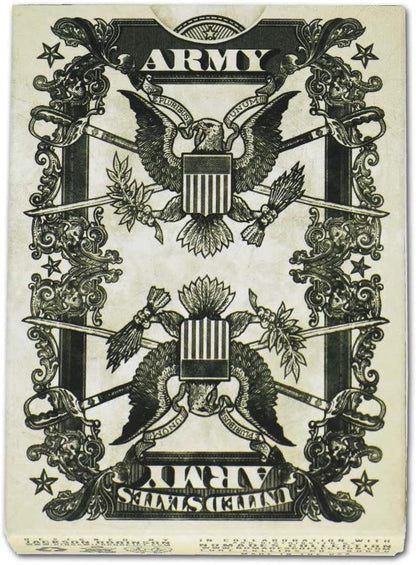 US ARMY Playing Cards by Jackson Robinson - Eclipse Games Puzzles Novelties