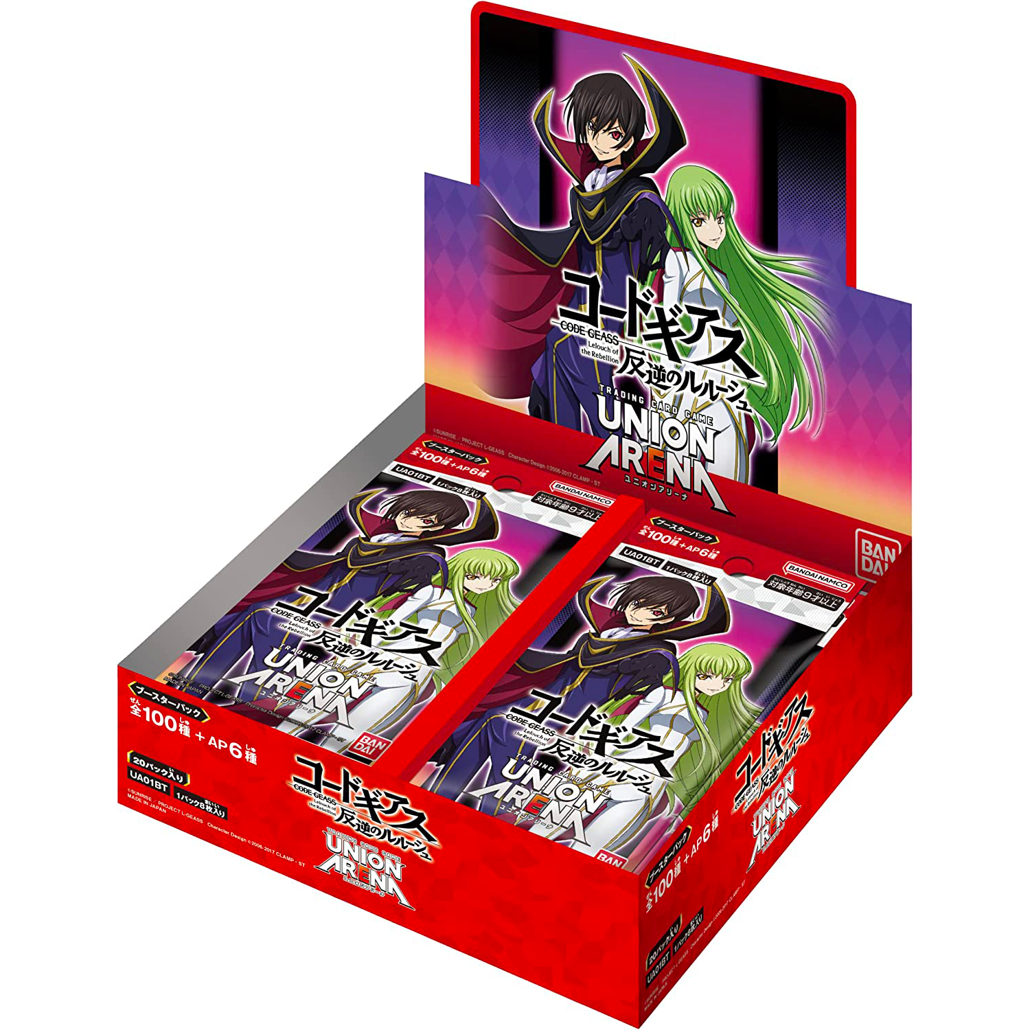 Union Arena - UA01BT Code Geass Lelouch of the Rebellion Vol 1 Booster Box Japanese - Eclipse Games Puzzles Novelties